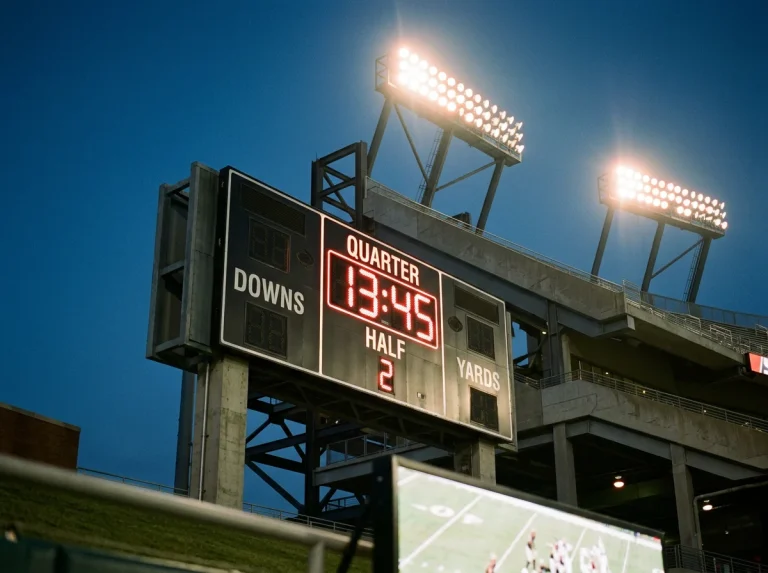 NFL scoreboard showing quarter-by-quarter scores for period betting analysis